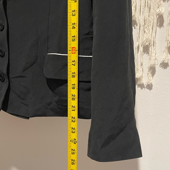 Vintage Dué Per Dué 100% Silk Blazer Suit Jacket Size 12 - Picture 5 of 7